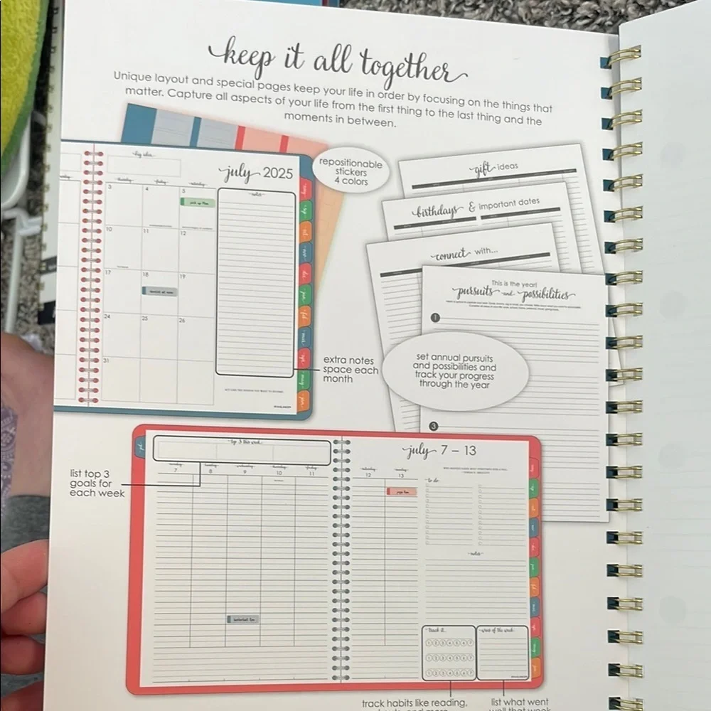 At-A-Glance Academic Baby Blue monthly/weekly Office Planner
